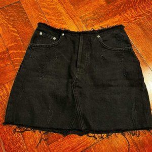 Urban Outfitters black denim skirt